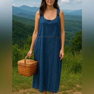 The Vermont country store denim dress
